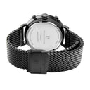 BARON Men's Watch Black Dial Black Milanese Steel Bracelet