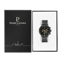 BARON Men's Watch Black Dial Black Milanese Steel Bracelet