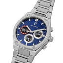 COPILOTE Silver Men's Watch Blue Dial Silver Steel Strap 24 MM