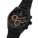 COPILOTE Men's Watch Black Black Dial Black Steel Strap 24 MM