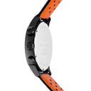 MONARCK Black Men's Watch Grey Dial Black Leather Strap 22 MM