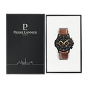 SENTINELLE Men's Watch Black Dial Gold Milanese Bracelet