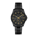 METROPOLITAIN Men's Watch Black Black Dial Black Steel Strap 20 MM