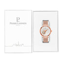 EOLIA Women's Watch White Dial Gold Milanese Steel Bracelet ros