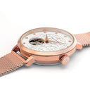 EOLIA Women's Watch White Dial Gold Milanese Steel Bracelet ros