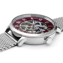 AUTOMATIC Men's Watch Silvered Dial Silvered Milanese Steel Strap 20 MM