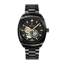 ARCADIUS Men's Watch Black Black Dial Black Steel Band 22 MM