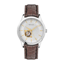 FLEURET Men's Watch Black Dial Black Leather Strap