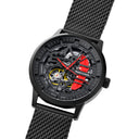 PADDOCK Men's Watch Black Dial Milanese Steel Bracelet