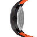 PADDOCK Men's Watch Black Black Dial Black Leather Strap 22 MM