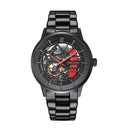 PADDOCK Men's Watch Black Black Dial Black Steel Strap 22 MM