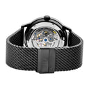 PADDOCK Black Men's Watch Black Dial Black Milanese Steel Band 22 MM