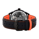 MONARCK Men's Watch Black Black Dial Black Leather Strap 22 MM