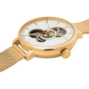 MELODIE Women's Watch White Dial Gold Milanese Steel Bracelet