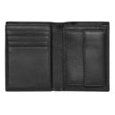 Card holder with flap and money pocket Classic Smooth