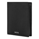 Card holder with flap and money pocket Classic Grained