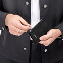 Card holder zip Classic Grained