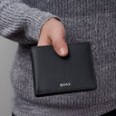 Money wallet with flap Classic Smooth