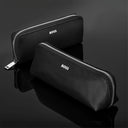 Zipped double pen case Classic Grained